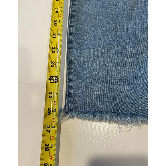 Lucky Brand Jeans Ankle Mid Rise Skinny Ava Distressed Raw Hem Size 10 / 30 - Picture 12 of 14